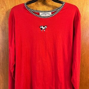 Eagle’s Eye Red Top with Cow-L